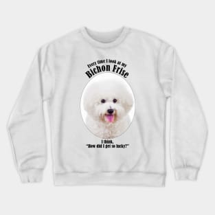 Lucky Bichon Crewneck Sweatshirt